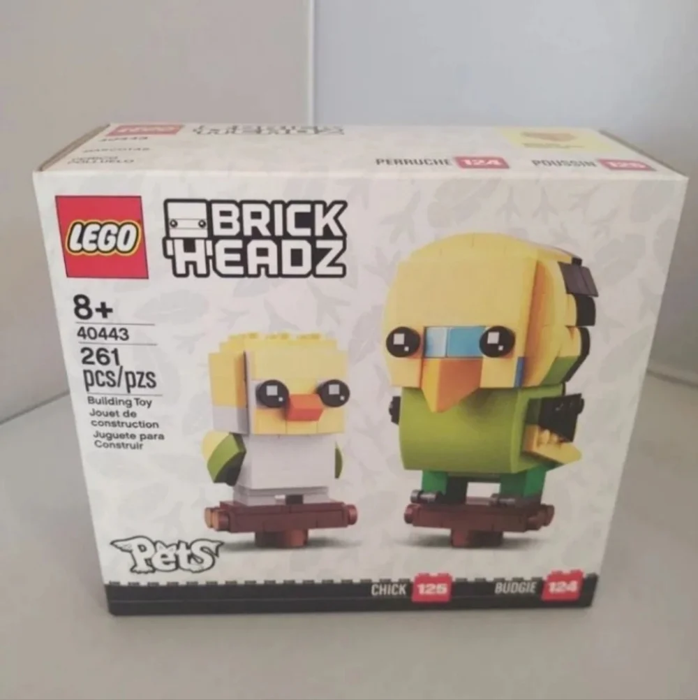 LEGO Brickheadz Chick & Budgie Pets 40443 NWT Building Toy Set